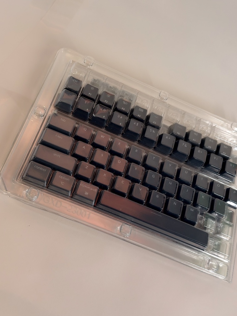Keychron K4 Original ABS Keycap Set, macOS, ANSI, Charcoal/Dark Gray